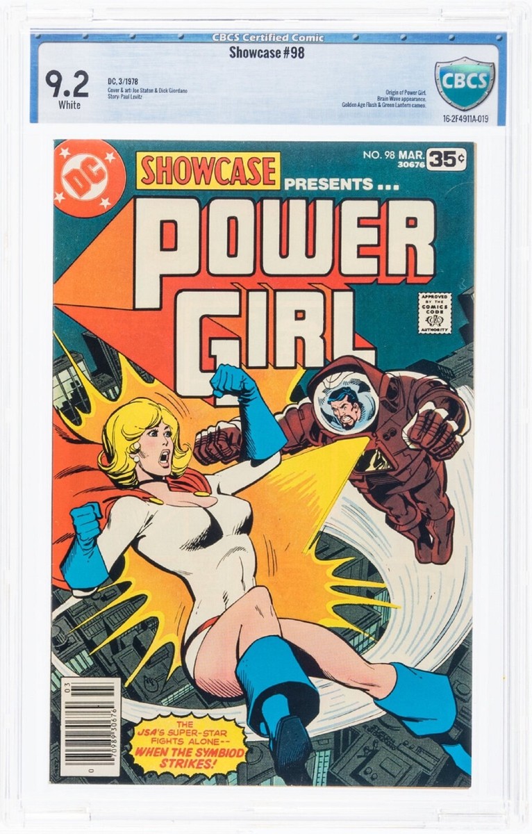 Showcase #98 Power Girl 2nd Solo CBCS 9.2 DC 1978 White Pages