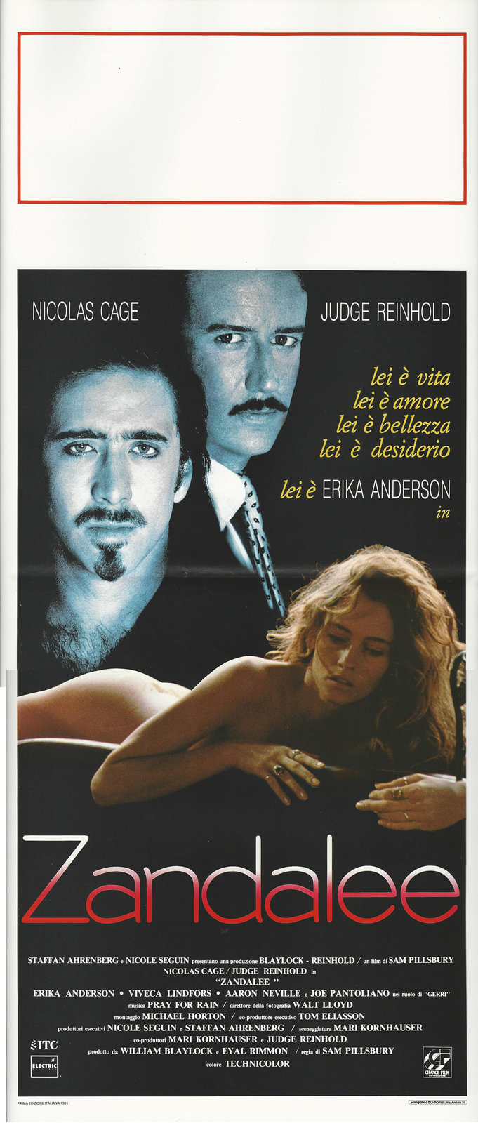 Locandina originale film Zandalee (1991) - Regia di Sam Pillsbury