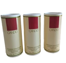 Avon CANDID For Her 3pc Shimmering Body Powder 1.4oz Original Vintage 💕