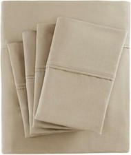 Madison Park 800 Thread Count Cotton Blend King Sheet Set-Khaki T4102094
