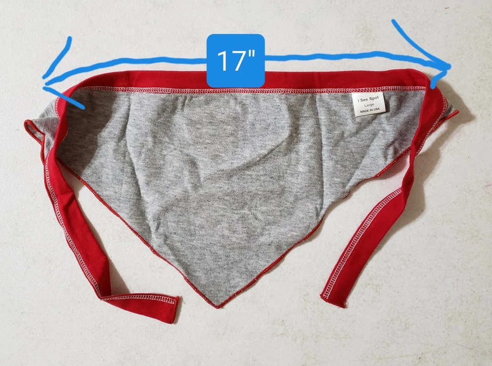 Bandana para perro ~ talla L 24-48 lbs~ "💖 USA" 🇺🇸 ~Rojo/Blanco/Azul/Gris ~NUEVO~ Love USA Foto 3 de 4