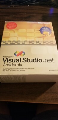 Microsoft Visual Studio Net Academic Version 2003 Nouveau 805529139817 ...