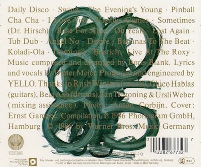 Yello 1980 - 1985 The New Mix In One Go by Yello (CD 1996 Vertigo 