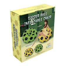 Inflatable World Soccer Ball Inflatable Chair 38.5" L x 39" W x 24" H