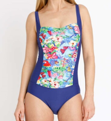 Badeanzug blau 42D Damen Exotic Dreams marineblau D-Cup T9