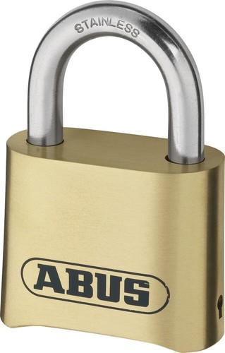 ABUS Combination Padlock, Brass Body with Stainless Steel Shackle- 180IB/50 - Picture 4 of 6