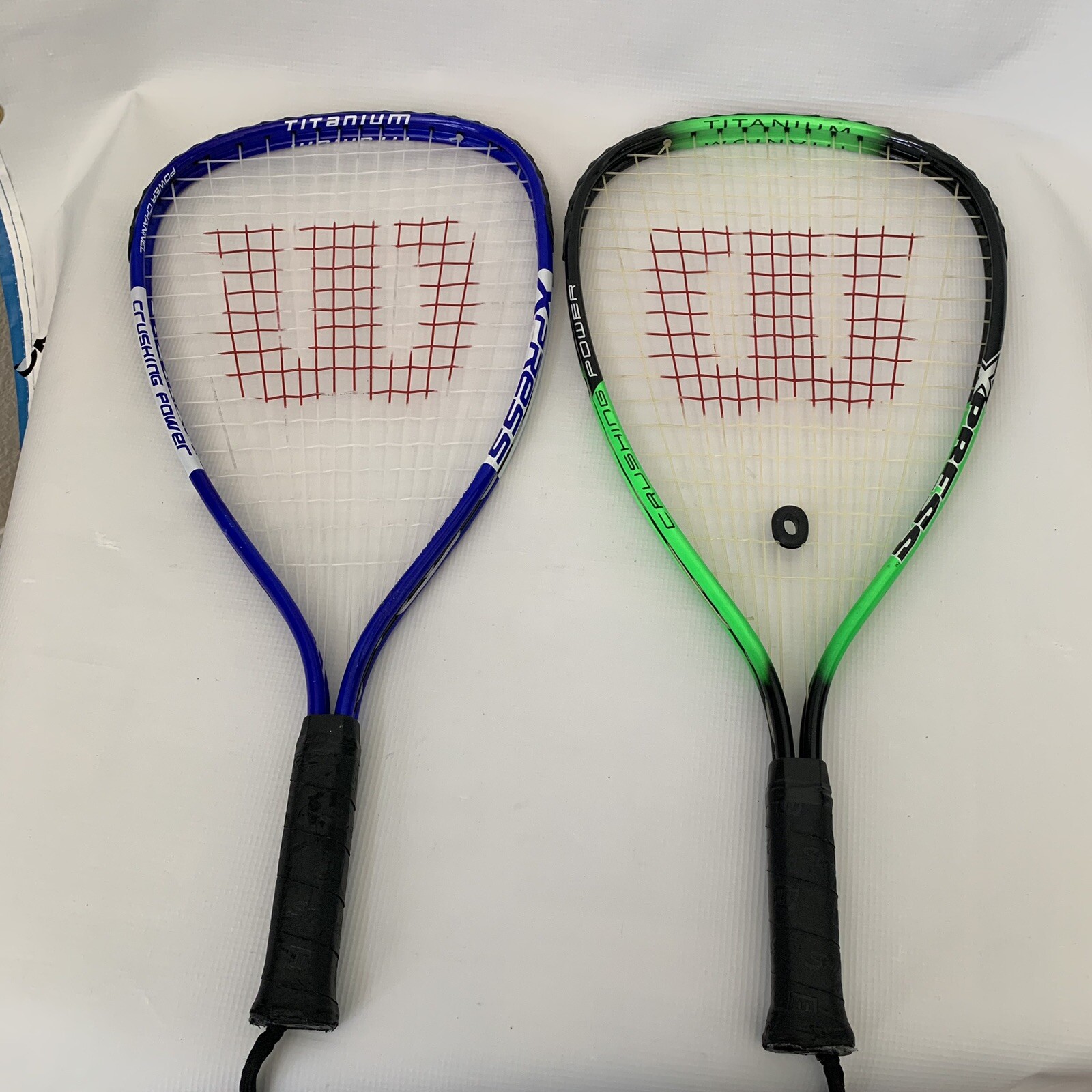 2 Wilson Xpress Power Titanium Racquetball Racquet Set eBay
