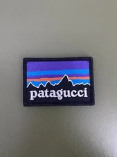Patagucci 3”x2” Embroidered Patch W/ Hook Backing - Fits Goruck EDC Patches 