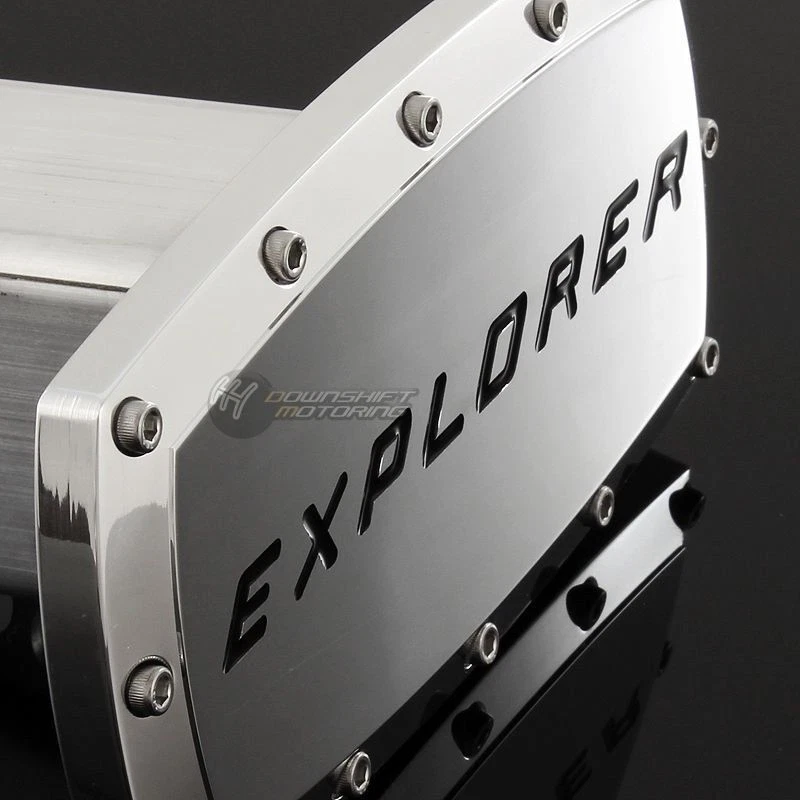 Cubierta de enganche de remolque Ford Explorer tapa de enchufe receptor de remolque de 2" con diseño de pernos Allen Foto 2 de 4
