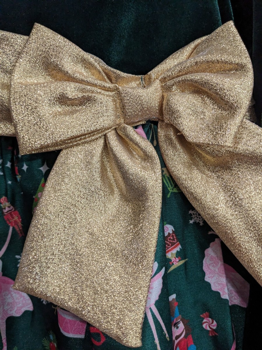 Bonnie Jean Girls Christmas Nutcracker Party Holiday green velvet dress 2T  - 6X | eBay