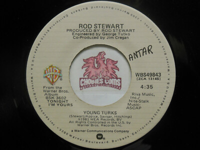 Rod Stewart: Young Turks / Sonny, 45 RPM VG (V6)