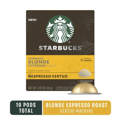 starbucks blonde espresso vertuo pods