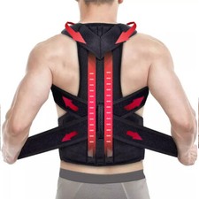 Men Medical Scoliosis Posture Corrector Spine Back Support Shoulder Brace Belt