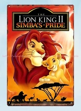 discount wall art plaque the lion king ii simbas pride metal tin sign