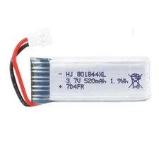 3.7V 520mAh 25C Li-Po Rechargeable Battery For RC Aircraft Model JST Plug