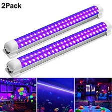 2X 365nm 48LED UV Light Bar Tube Blacklight Fixtures Violet Lamp DJ Party Club m