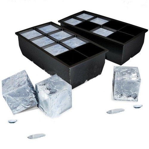 Big Cube Giant Jumbo Large Silicone Ice Cube Square Maker Tray Mold Mo~dr - Imagen 11 de 11