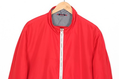 TOMMY HILFIGER Chaqueta Hombres Talla XL Cremallera Completa Rojo Poliéster M... - Imagen 3 de 9