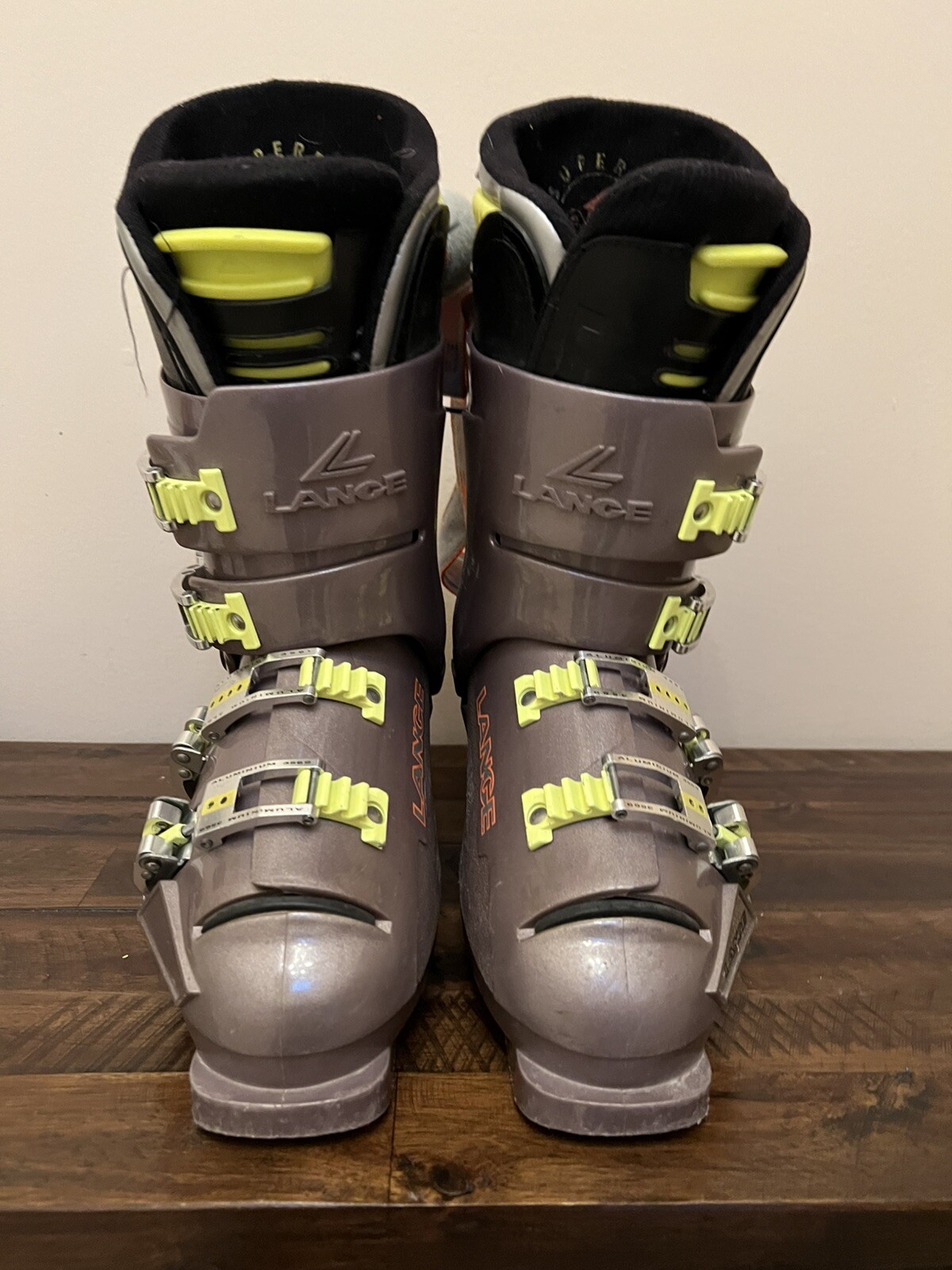 SALOMON STIVALI DA SCI LANGE XR9 GRIGIO NEON 305 mm misura 8 uomo regolabili Italia