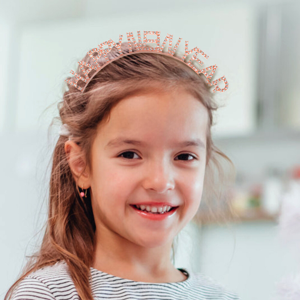 2 PCS Zinc Alloy Child New Year Rhinestone Crown Kids Photo Props eBay