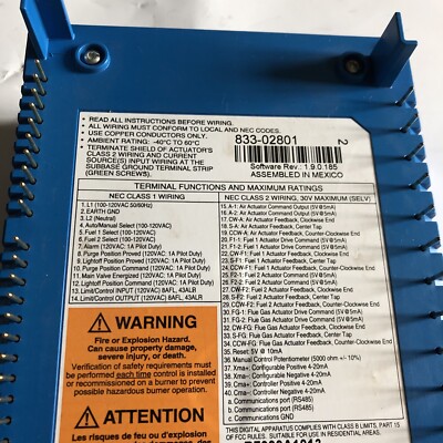 Cleaver Brooks 833-02801,R7999A1013, 833 02801 Controller Cleaver Brooks 833-02801,R7999A1013, 833 02801 Controller