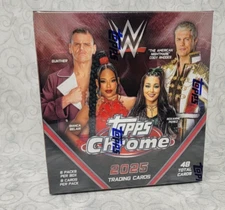 2025 TOPPS CHROME WWE MEGA BOX - New / Sealed