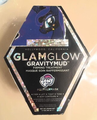 GLAMGLOW GravityMud MyLittlePony #GLITTERMASK Treatment Mask 1.7 oz NIB BLACK