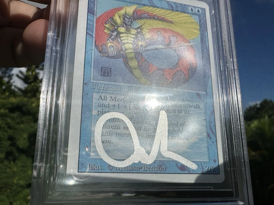 LORD OF ATLANTIS, ARTIST PROOF, REVISED, 1994 MTG, MELISSA BENSON, BAS 10! - Image 4 of 4