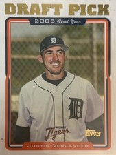 2005 Topps #677 Justin Verlander Printing Plates Magenta