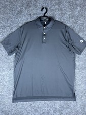Peter Millar Summer Comfort Golf Polo Shirt Men  s XL Gray Stretch Breathable