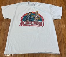 VTG 1999 Eddie Arcaro Angel Cordero Saratoga Race Course White T Shirt Men's L