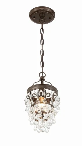 Crystorama Lighting Group 131 Calypso 7"W Crystal Mini Pendant - Chrome - Picture 11 of 12