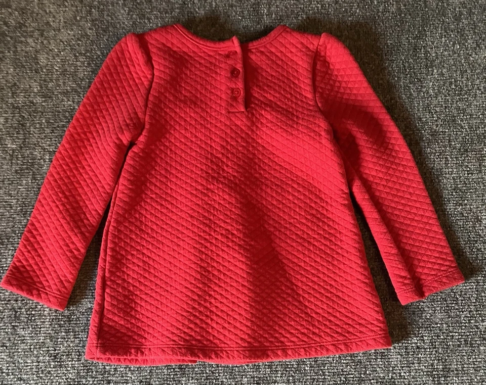 Toddler Headquarters Girl Dress Bow Red Holidays Christmas Cute Princess Sz 4T - Image 4 of 4