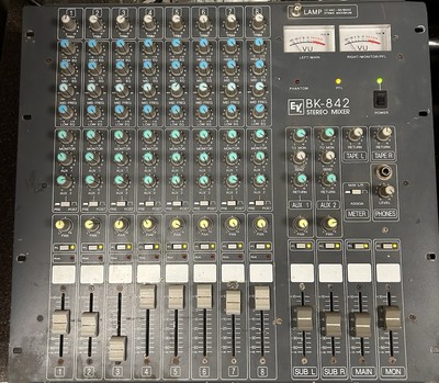 EV Electro Voice BK-842 8- Channel Pro Stereo Mixer Tested