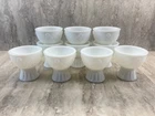 Vtg. Avon Milk Glass - Floral Pedestal Bowl - Candy Dishes - Lot of 10 - No Lids