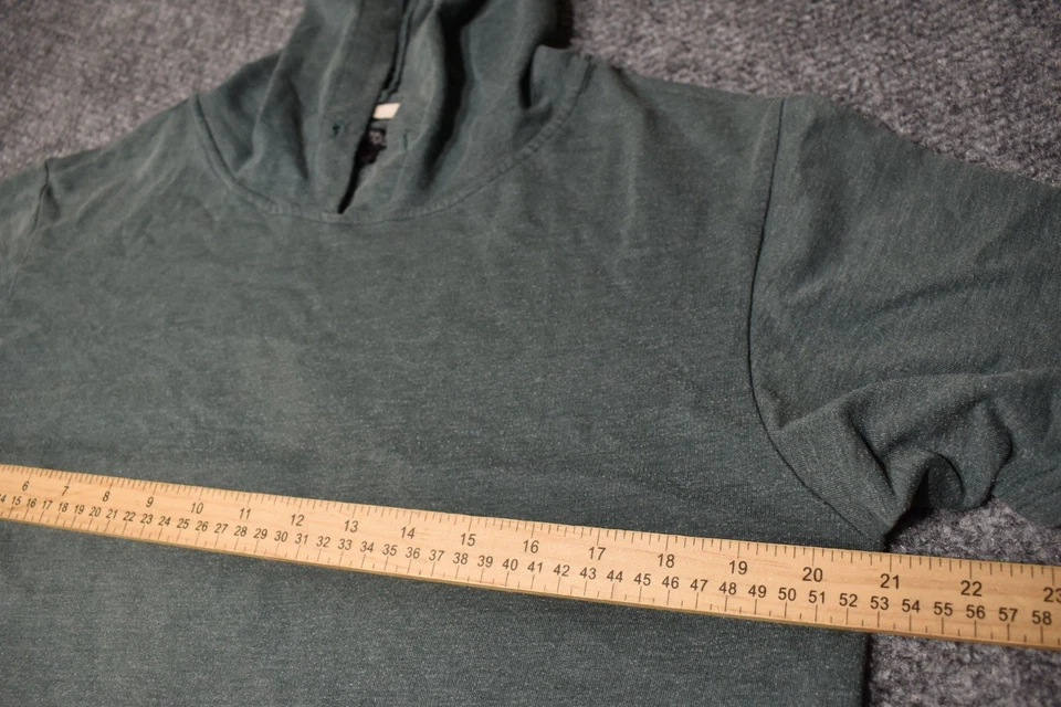 Elwood Green Short Sleeve Hoodie Sz Mens Small Sweatshirt Long - Image 4 of 4