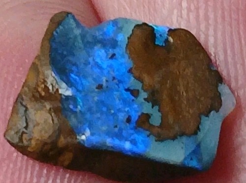 3.5ct Australian Boulder Opal Rough Rub ~ ROYAL BLUE COLOR 