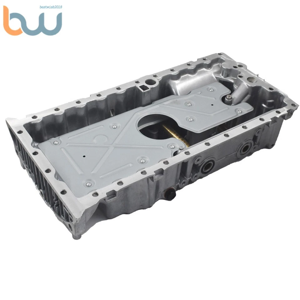 Panela de óleo do motor alumínio para Volvo C30 C70 S40 V50 2004-2011 2.4L 2.5L 30777739 - Imagem 3 de 4