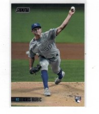 2021 Topps Stadium Club Black Foil #155 Kris Bubic RC - Rookie Card Kan ID:56469