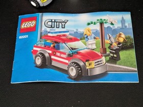 Lego City 60001 Fire Chief Car Complete with Instructions