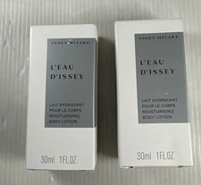 Lot Of 2 - Issey Miyake L’eau D’Issey Moisturizing Body Lotion 30ml 1.Oz New