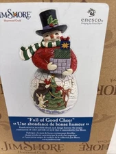 Jim Shore Full Of Good Cheer Heartwood Creek 2021 Enesco Snowman Brand New
