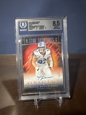 1 Of 1 2025 Panini Origins Star Signatures Black Aidan Hutchinson BGS 1/1
