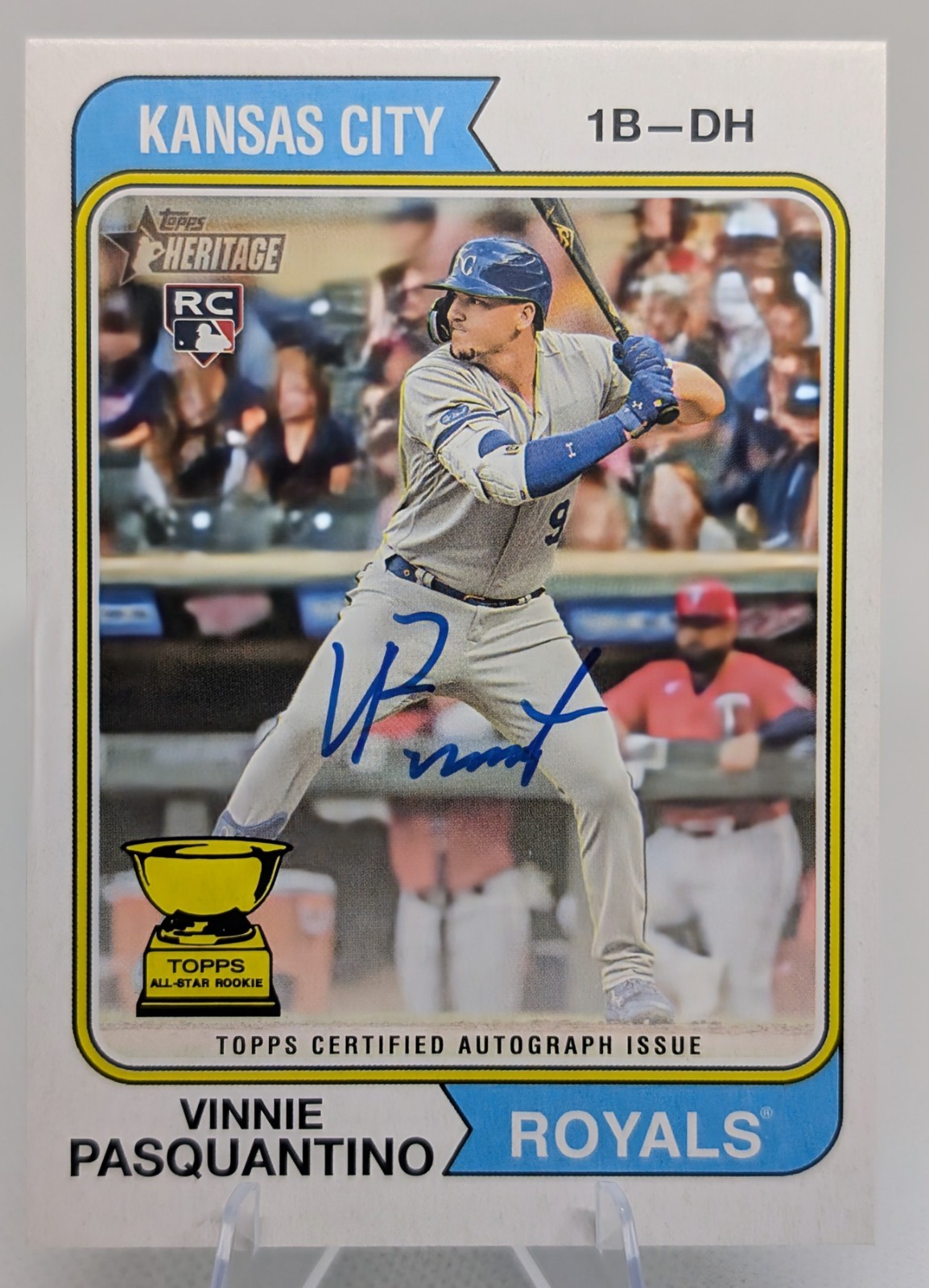 2023 Topps Heritage Real One Autograph #ROA-VP Vinnie Pasquantino RC