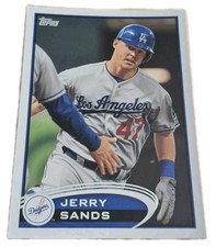 2012 Topps Jerry Sands #486 Los Angeles Dodgers MLB Baseball Card (P2