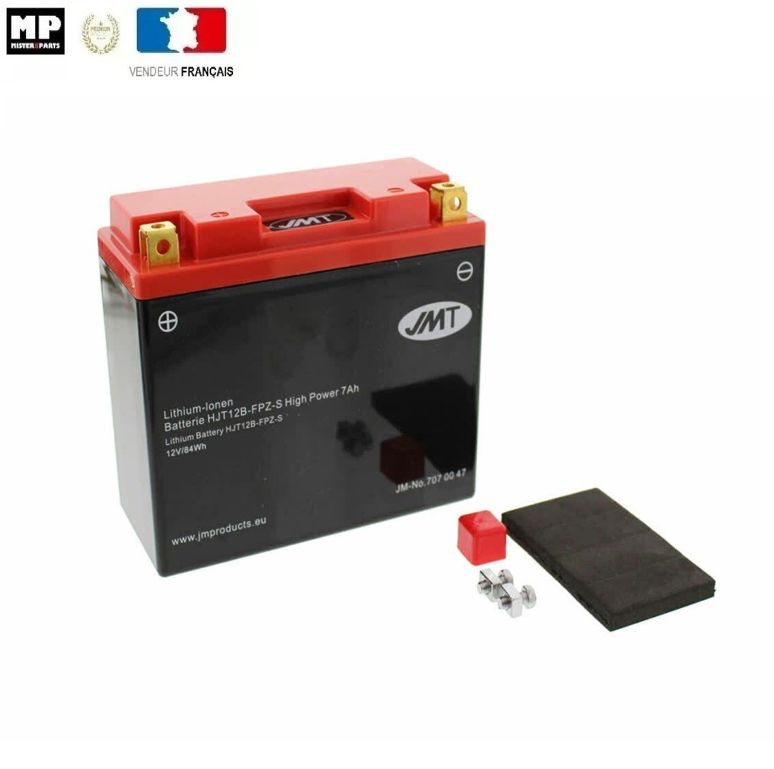 Batterie lithium HJT12B-FPZ-S puissance de démarrage pour Street Scrambler