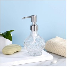 Vintage Crystal Soap Dispenser for Bathroom  Kitchen
