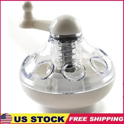 Manual Nutmeg Grinder Easy Turn Crank Tool W/ Stainless Steel Blades Kitchen New