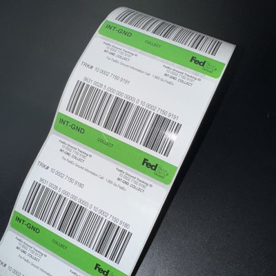 FedEx International Ground Collect Labels For US/CAN | Pack Of 25 Stickers (New)