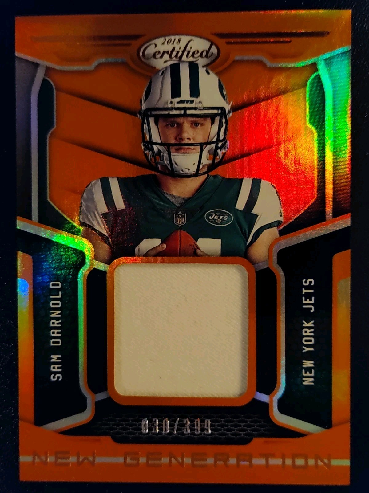 Sam Darnold Panini Certified New Generation Jerseys Mirror #5 Orange